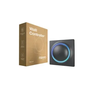 Nástenný ovládač scén - FIBARO Walli Controller Anthracite (FGWCEU-201-8)