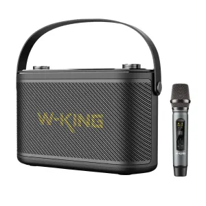 Bezdrôtový reproduktor Bluetooth W-KING H10 S 80W + mikrofon (čierny)