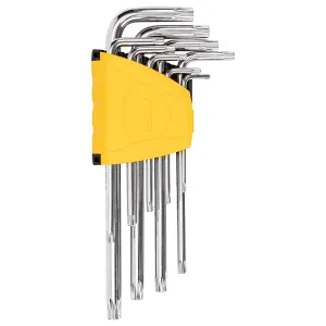 Sady šesťhranných kľúčov Torx 1,5 - 10 mm Deli Tools EDL3091 (strieborná)