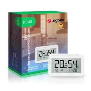 Nous E6 LCD Zigbee Smart Teplotný a Vlhkostný Senzor