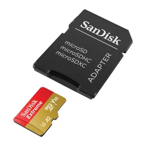 Pamäťová karta SANDISK EXTREME microSDXC 128 GB 190/90 MB/s UHS-I U3 ActionCam (SDSQXAA-128G-GN6AA)