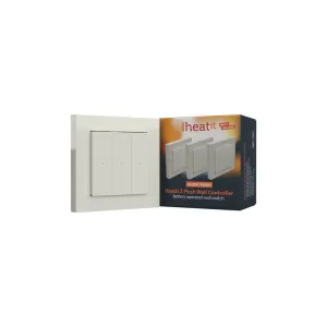 HEATIT Z-Push Wall Controller White RAL 9010 LESKLÁ