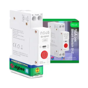 Nous D1Z Zigbee DIN Smart Spínací Modul 16A (1 kanál, s meraním spotreby)