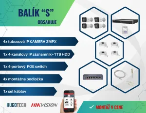 KAMERY HIKVISION balík "S"