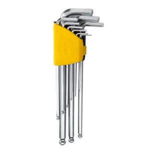 Sady šesťhranných kľúčov 1,5-10 mm Deli Tools EDL3080 (strieborná)