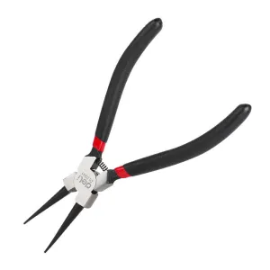 Priame kliešte na vnútorné poistné krúžky 7" Deli Tools EDL0341 (čierne)