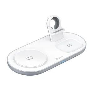 Wireless Charger Mcdodo CH-7062 3 in 1 15W (mobile/TWS/Apple watch) (white)