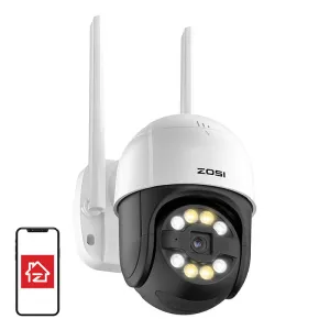 ZOSI C289 WiFi 3MP Pan Tilt IP66 vonkajšia kamera + 32GB microSD karta